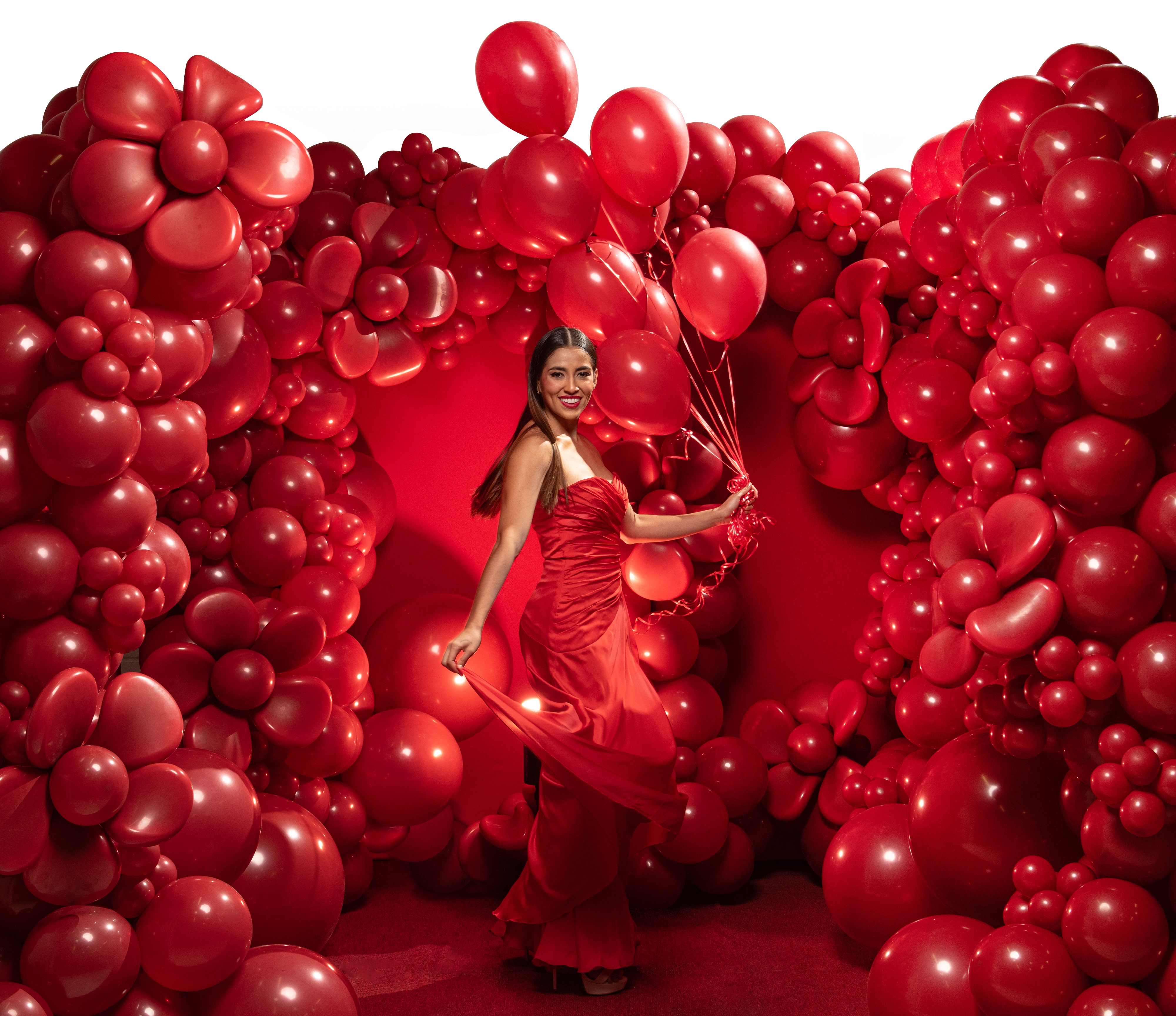 Шар (5''/13 см), Королевский красный (016), пастель, 100 шт.