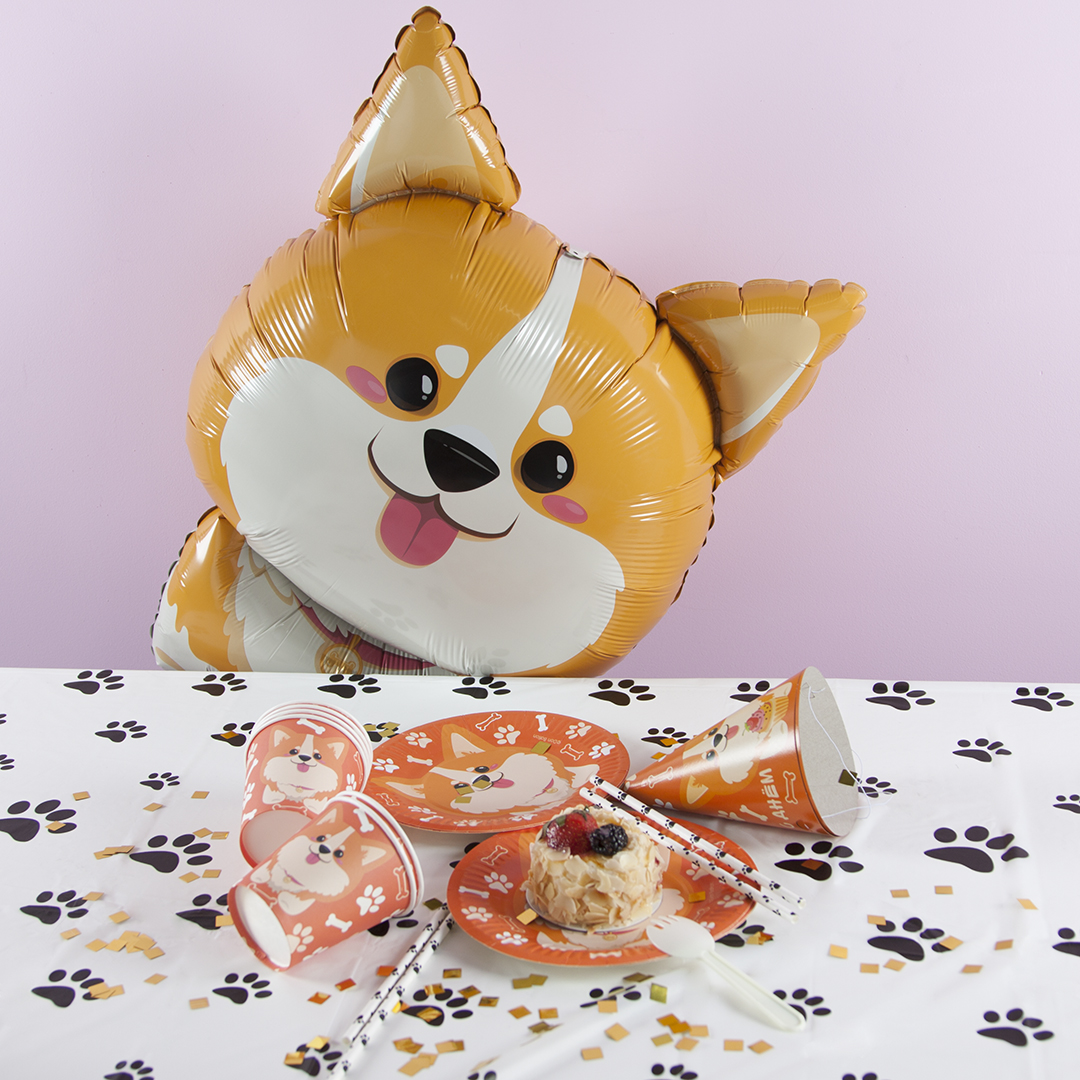 Шар (32''/81 см) Фигура, Корги, 1 шт. в уп.