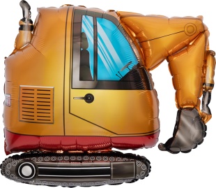 Шар (30''/76 см) Фигура, Экскаватор, 1 шт. в уп.