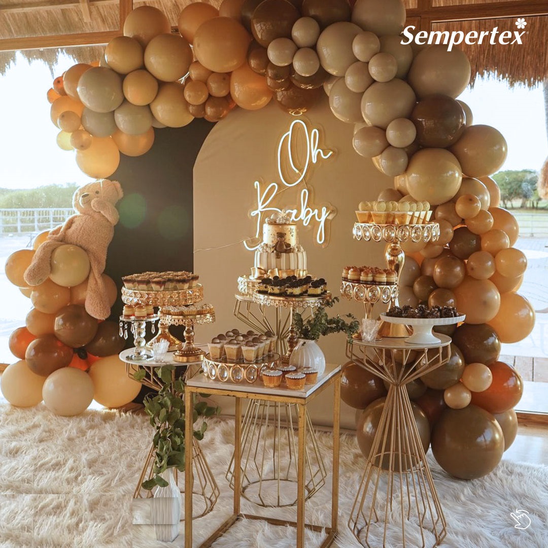 Шар (12''/30 см), Кофе (074), пастель, 12 шт.