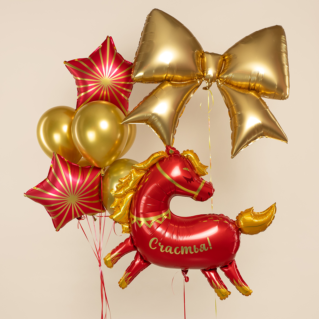 Шар (38''/97 см) Фигура, Лошадка, 1 шт. в уп.