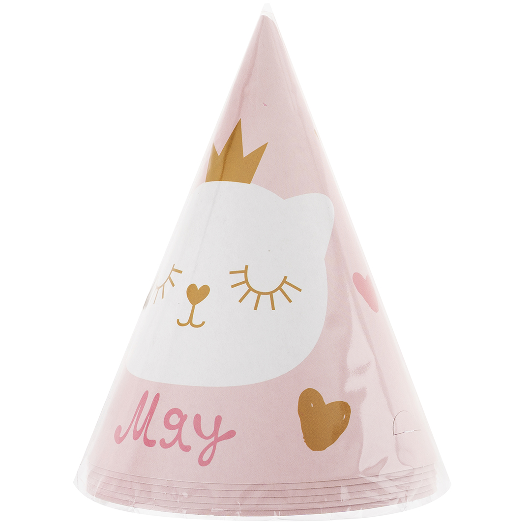 Колпаки, Котенок Принцесса, 6 шт. в упак. 