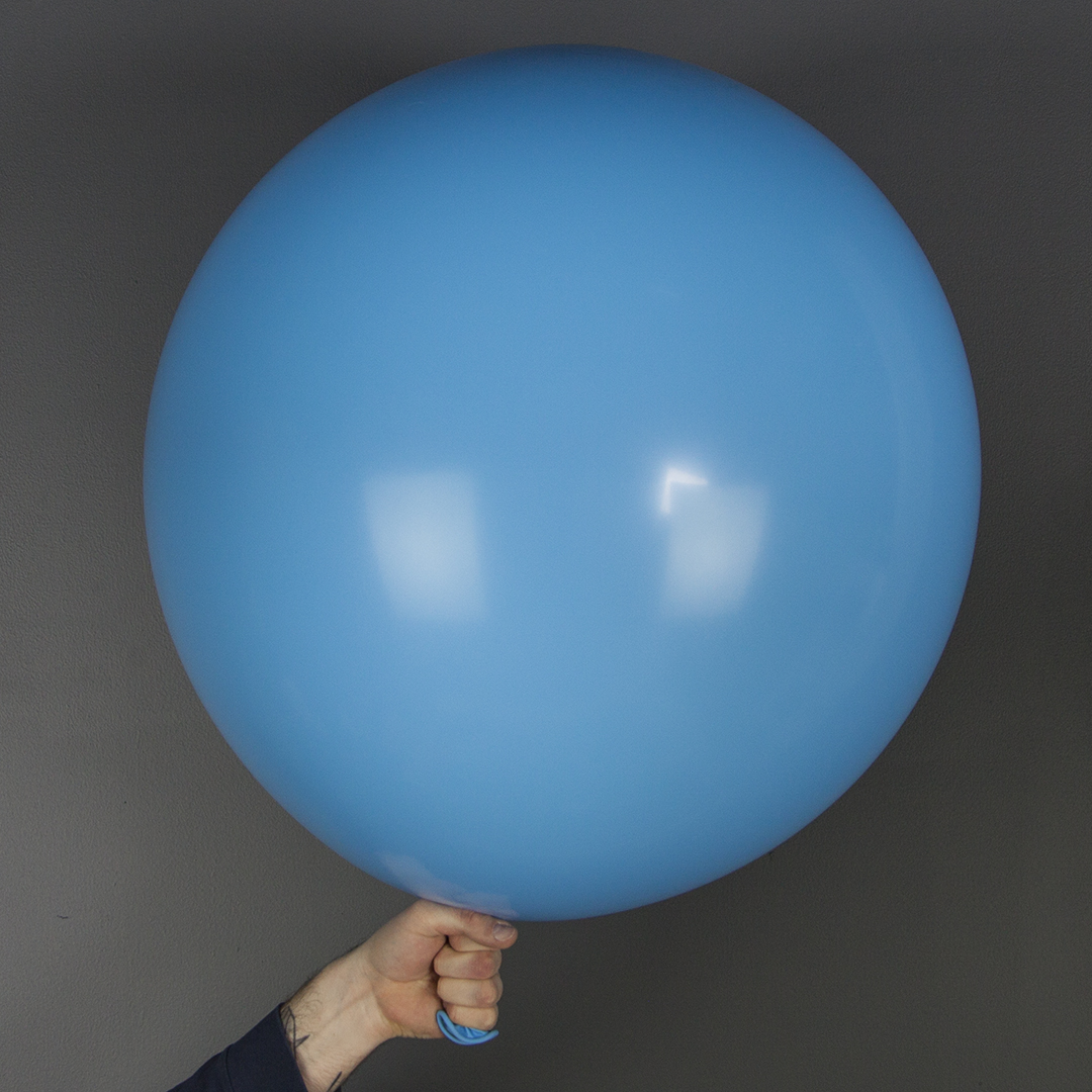 Шар (36''/91 см), Голубой, пастель, 1 шт.