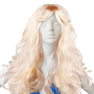 Парик карнавальный, 160 гр, Локоны, Натуральный блонд, 1 шт. в упак. 