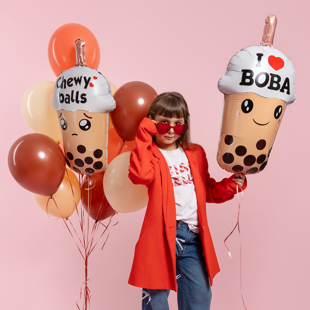 Шар (32''/81 см) Фигура, Баббл Ти, 1 шт.