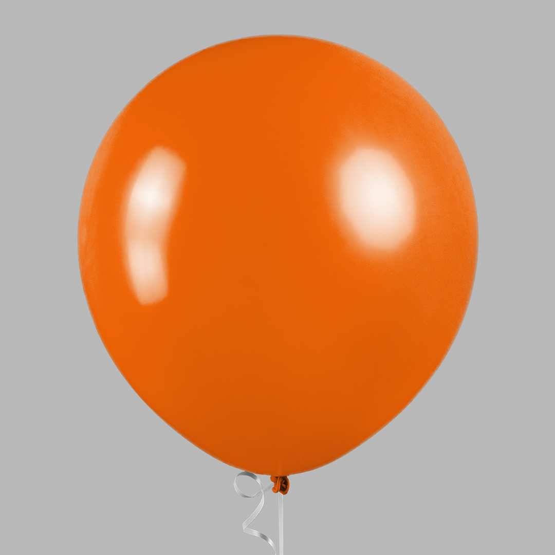 Шар (18''/46 см), Оранжевый, пастель, 10 шт.