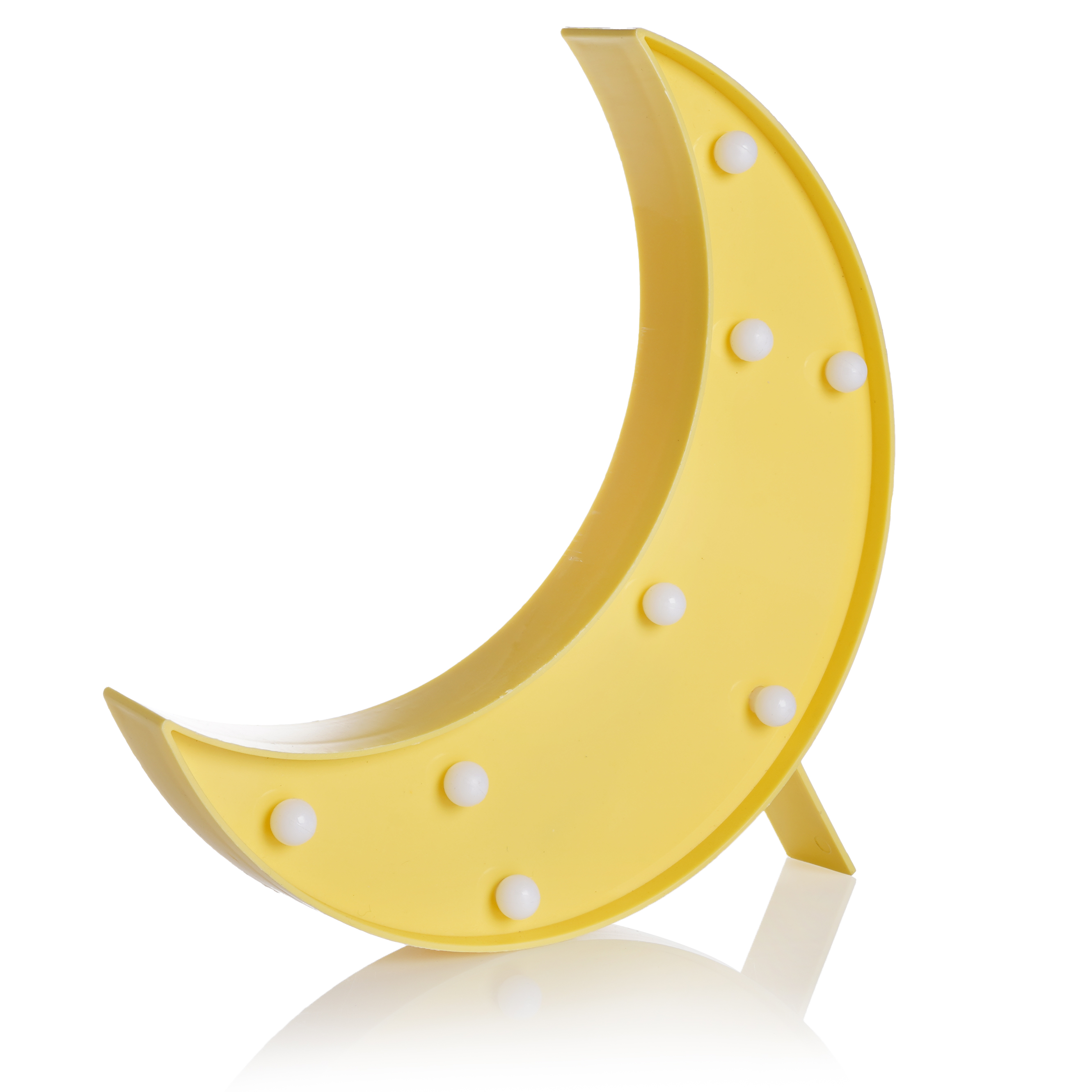 Световая фигура Месяц, 20*25*3,3 см. Желтый, 1 шт.