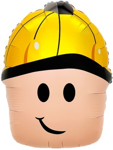 Шар (23''/58 см) Фигура, Блоки, Мальчик Герой, 1 шт. в уп.