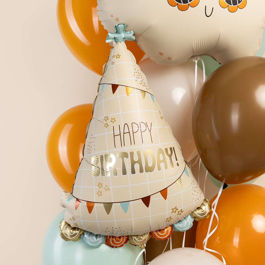 Шар (26''/66 см) Фигура, Праздничный колпачок, 1 шт.