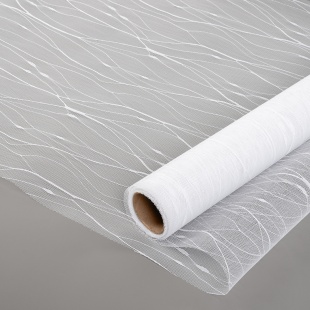 Фатин в рулоне (0,5*4,57 м) Воздушная паутинка, Белый, 1 шт.