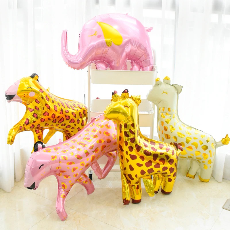 Шар (33''/84 см) Фигура, Слоник, Розовый, 1 шт.