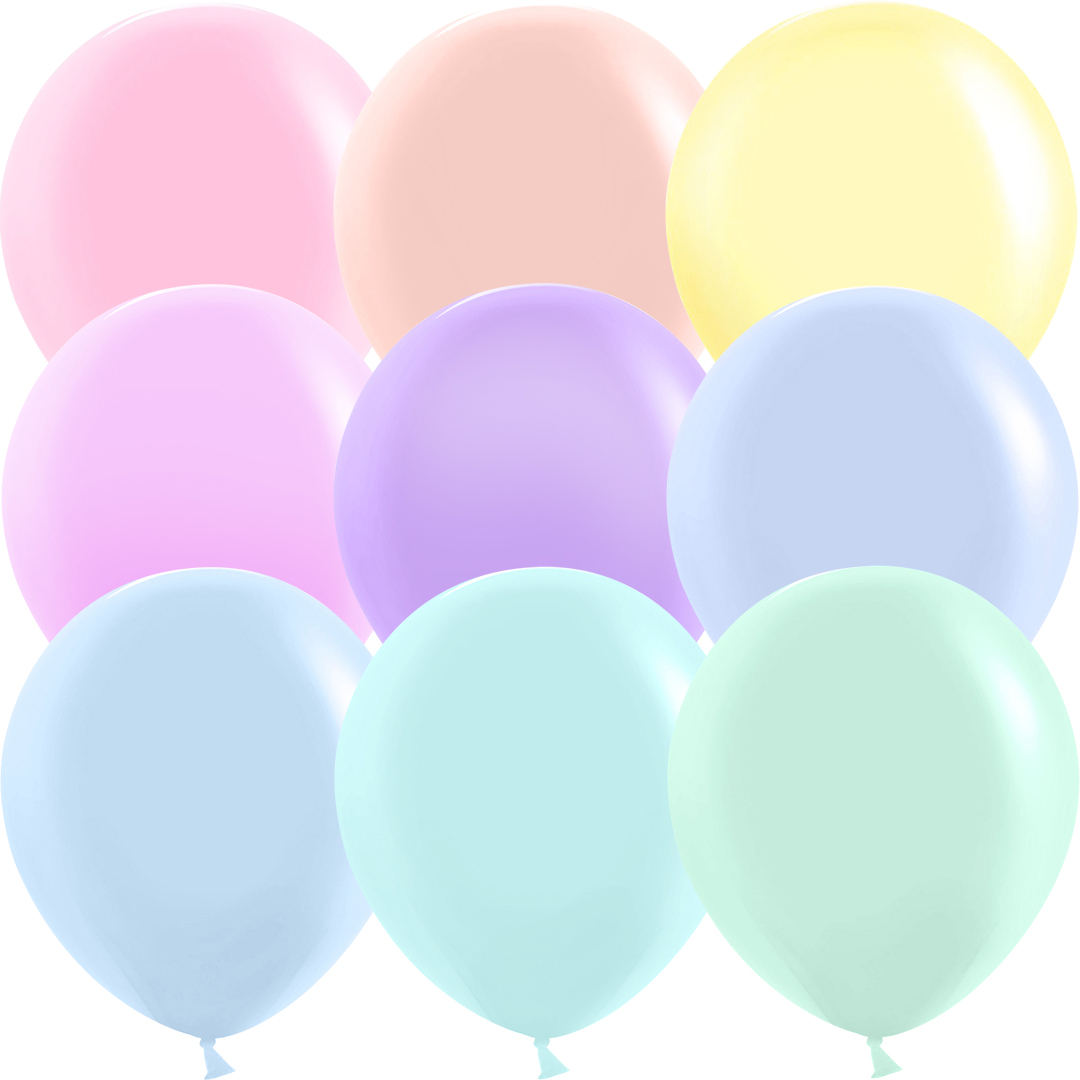 Шар (18''/46 см), Ассорти, макарунс, 25 шт.