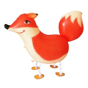 Шар 3D (33''/84 см) Ходячая Фигура, Лиса, 1 шт.