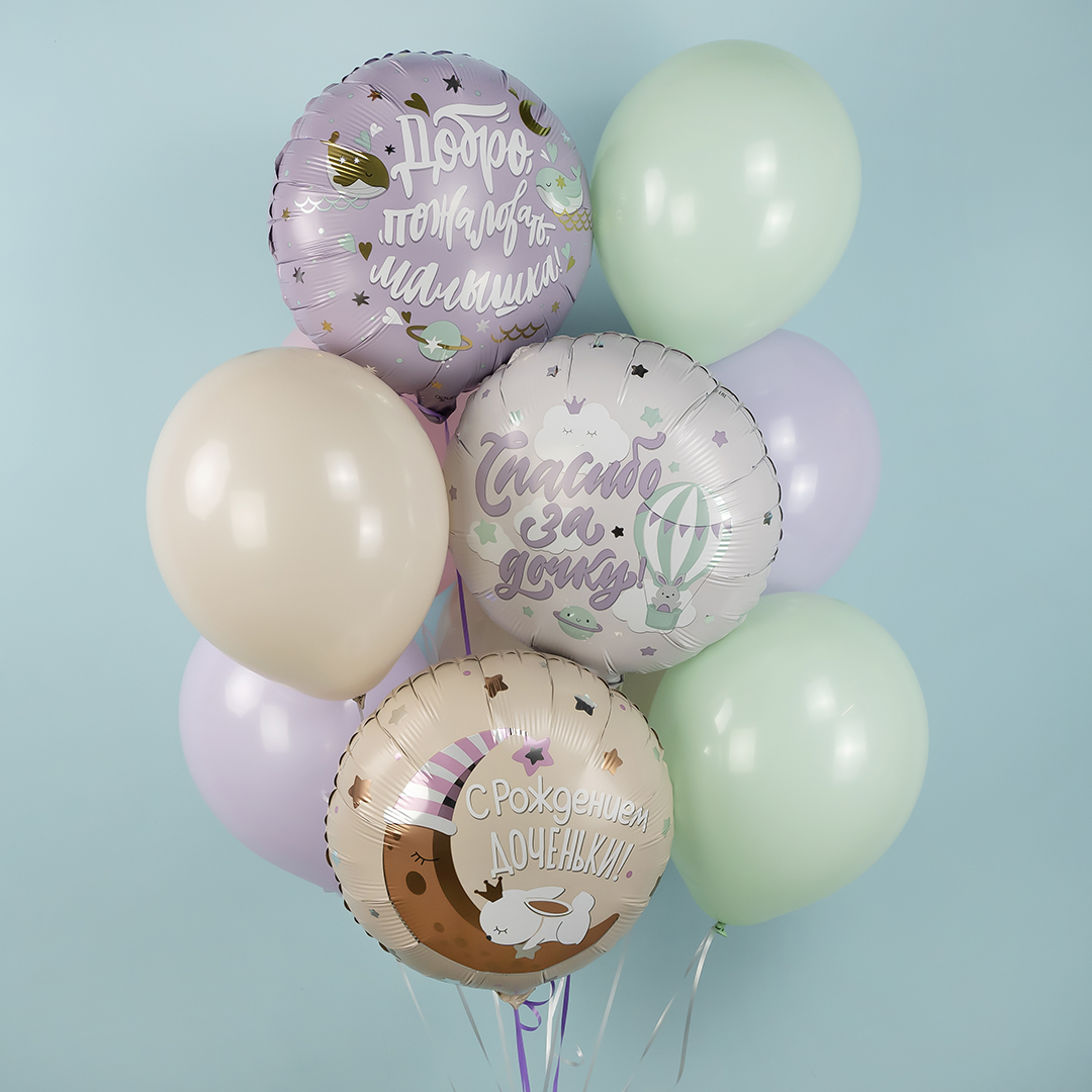 Шар (12''/30 см), Бежевый, пастель ретро, 100 шт.