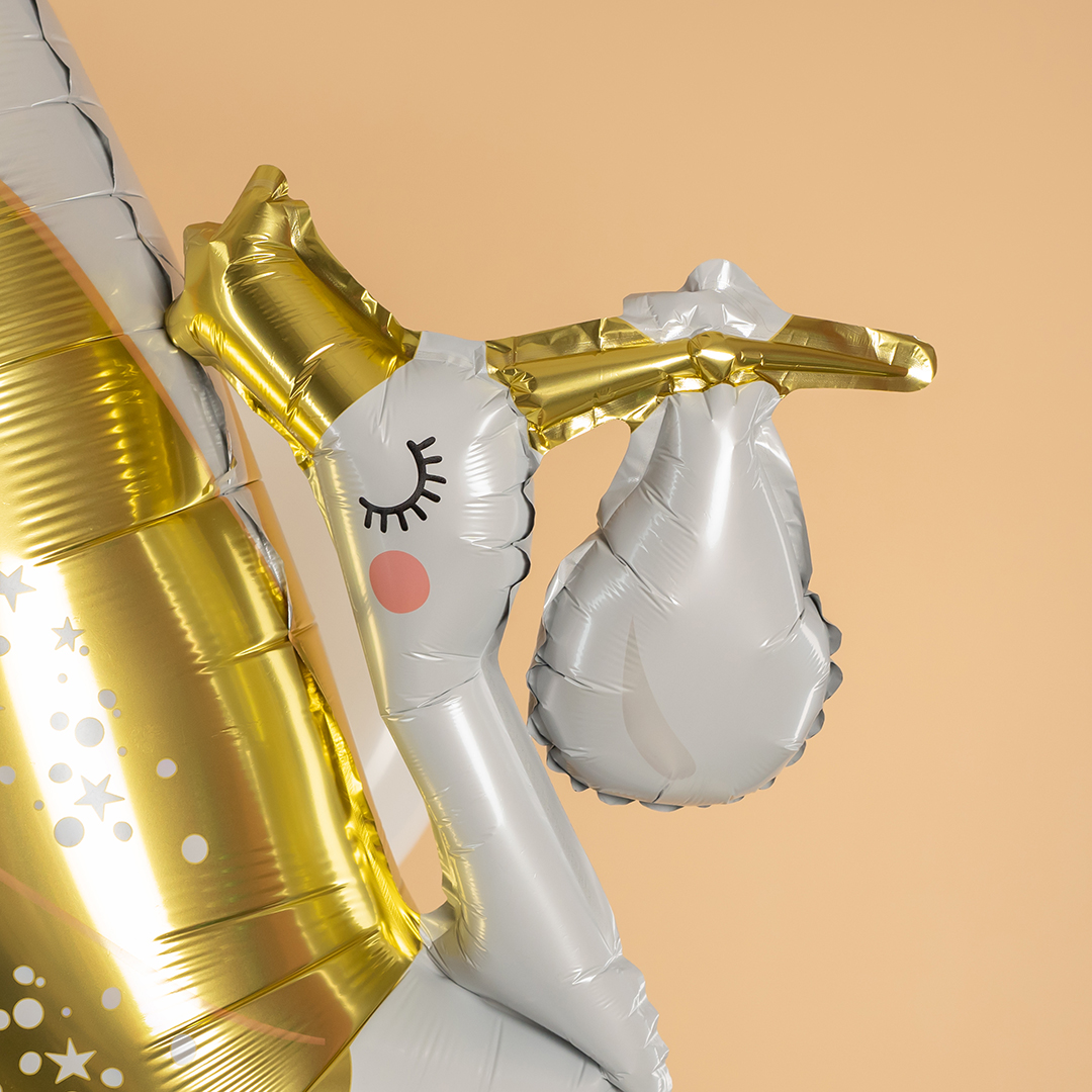 Шар (34''/86 см) Фигура, Аист, 1 шт. в уп.