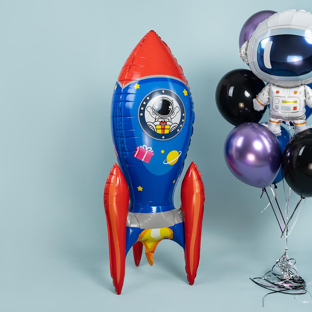 Шар (50''/127 см) Фигура 3D, Ракета, 1 шт.
