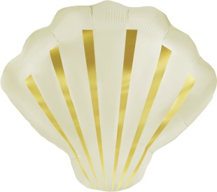 Шар (21''/53 см) Фигура, Морская ракушка, Кремовый, Сатин, 1 шт.