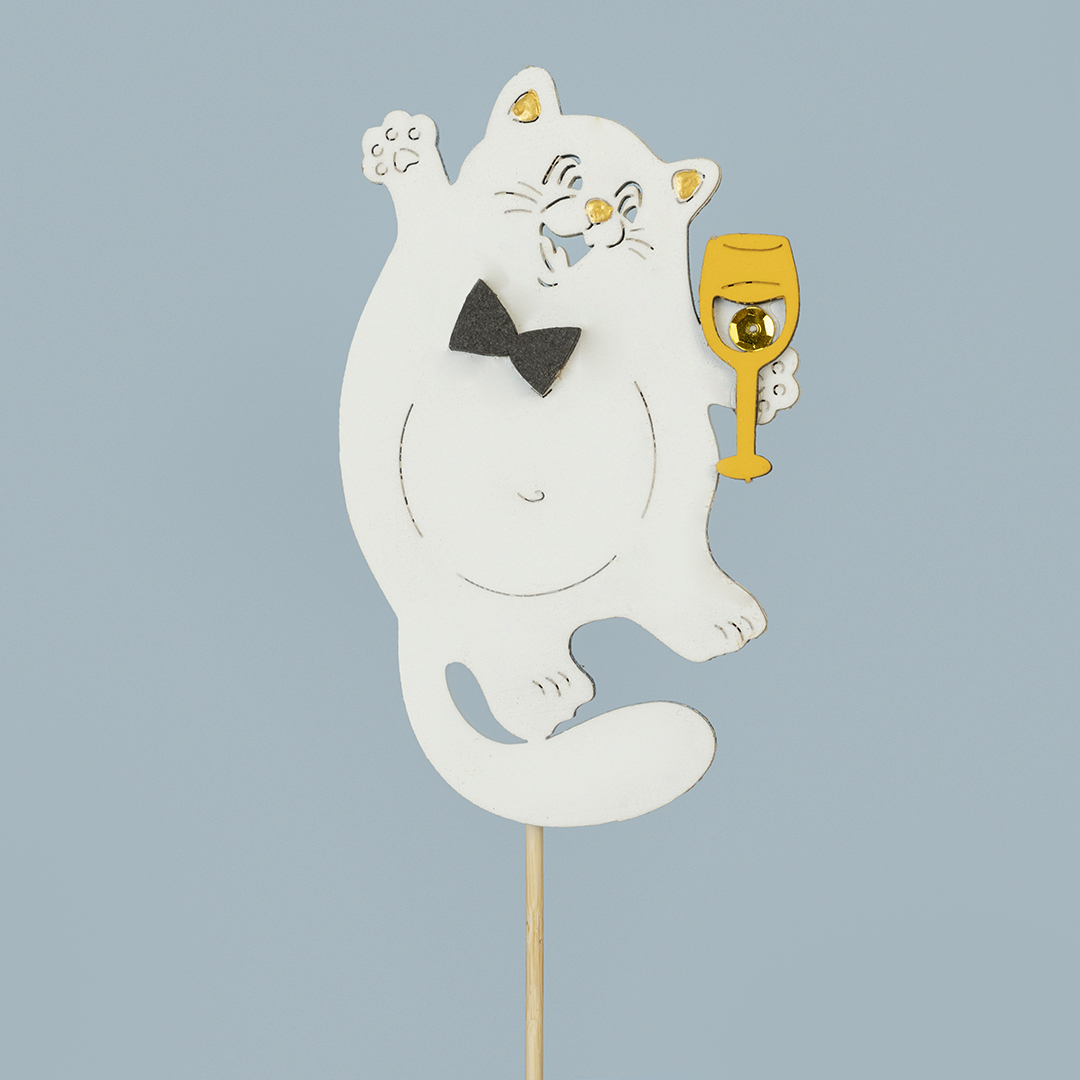 Топпер, Кот джентльмен, 7*32,5 см, 1 шт.