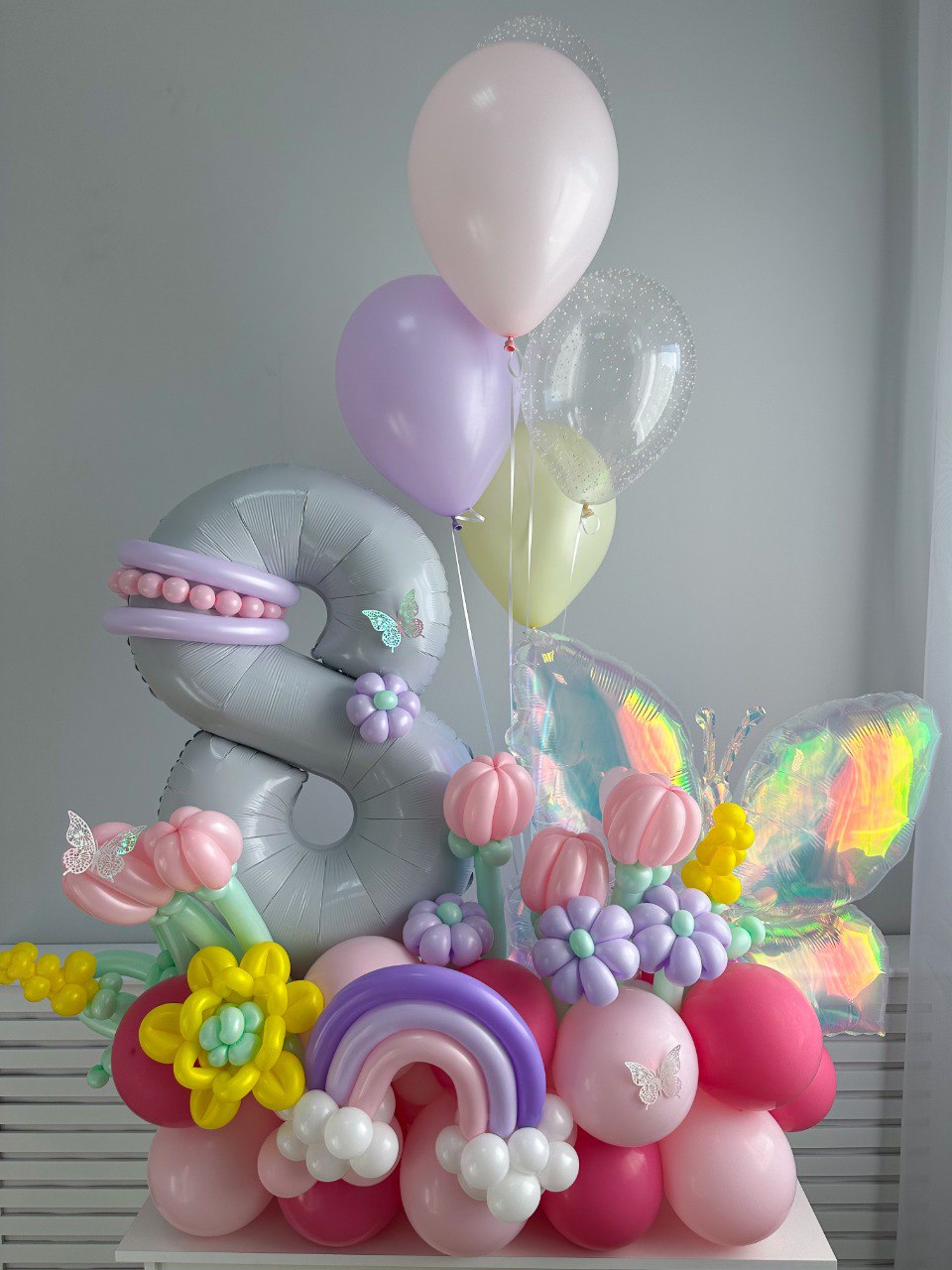 Шар (12''/30 см), Фламинго, пастель, 100 шт.