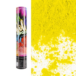 Пневмохлопушка (12/30 см), Краска Холи, Желтый, 1 шт.