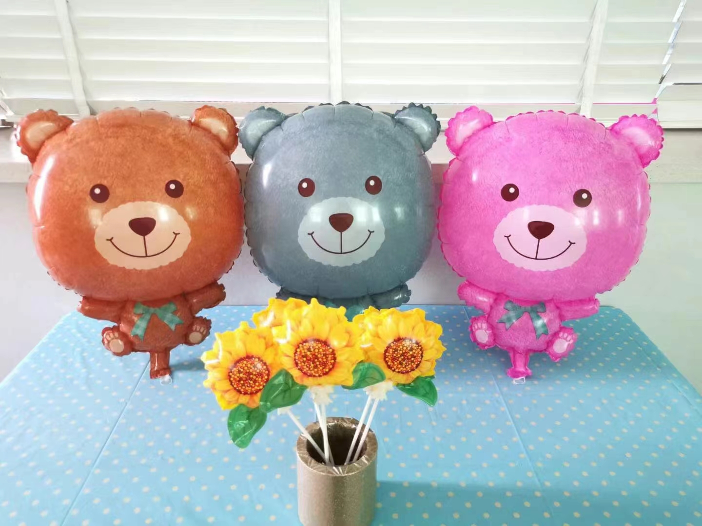 Шар (25''/64 см) Фигура, Плюшевый медвежонок, Розовый, 1 шт.