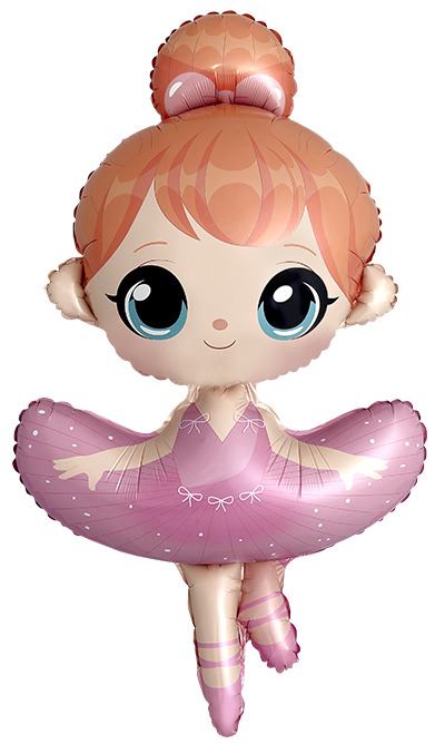 Шар (46''/117 см) Фигура, Балерина, 1 шт.