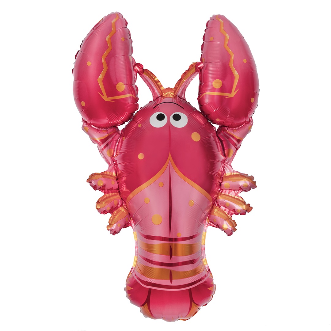 Шар (39''/99 см) Фигура, Лобстер, 1 шт. в уп.