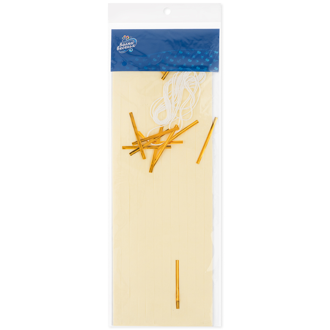 Гирлянда Тассел, Белый песок, 35*12 см, 12 листов.