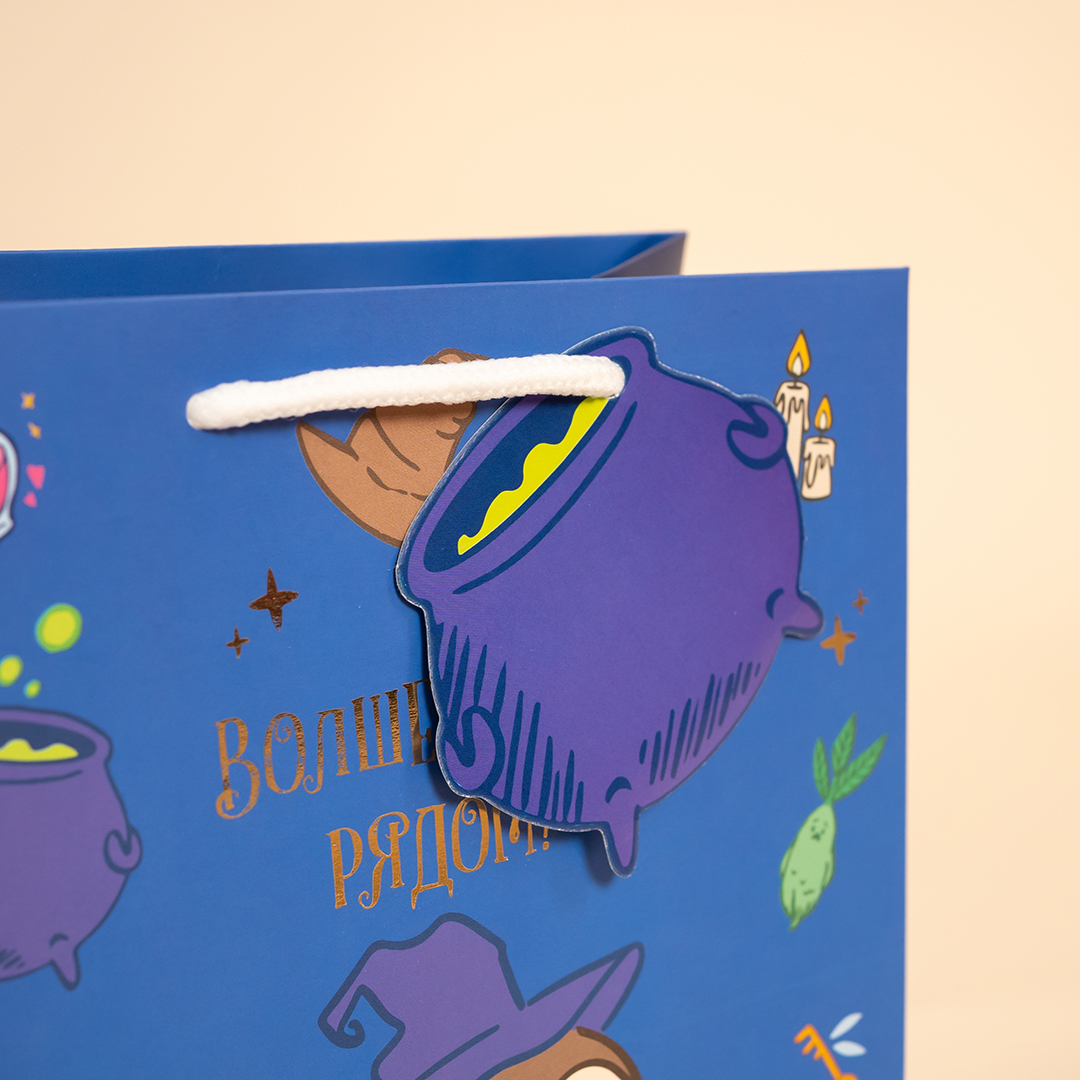 Пакет подарочный, 210гр, Волшебная школа, 41*31*12 см, 1 шт.