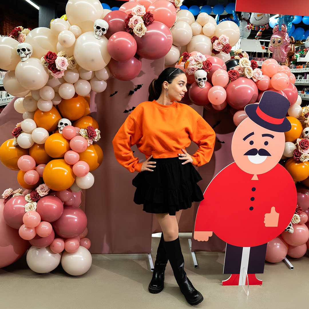 Шар (12''/30 см), Оранжевый, пастель, 100 шт.