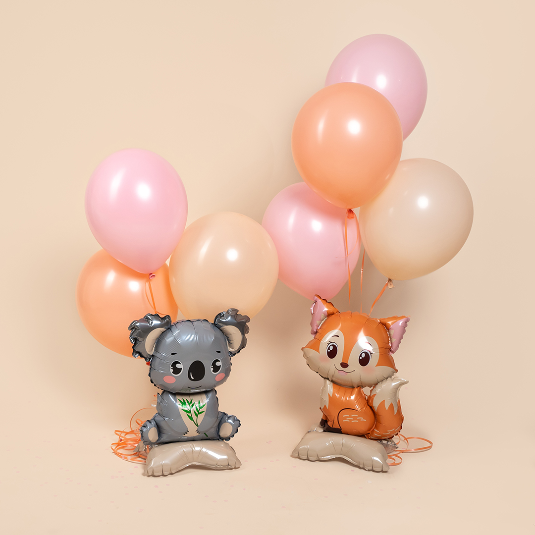 Шар 3D (23''/58 см) Фигура на подставке, Коала, 1 шт.