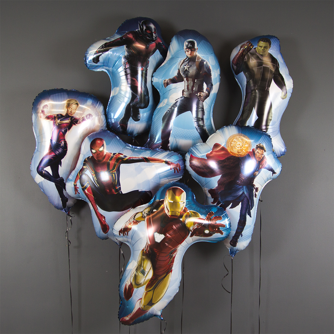 Шар (31''/79 см) Фигура, Герои Марвел,Капитан Америка, 1 шт.