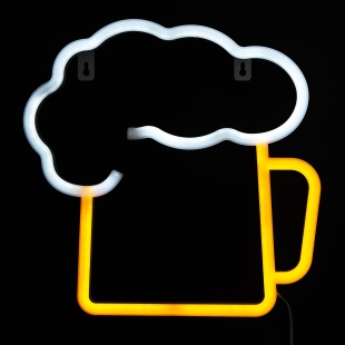 Световая фигура Кружка пива, 40*28 см. Белый/Теплый белый, 1 шт.