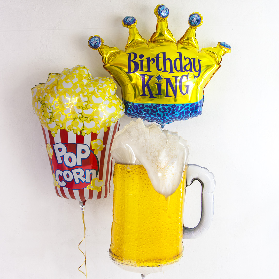 Шар (28''/71 см) Фигура, Попкорн, 1 шт. в уп.