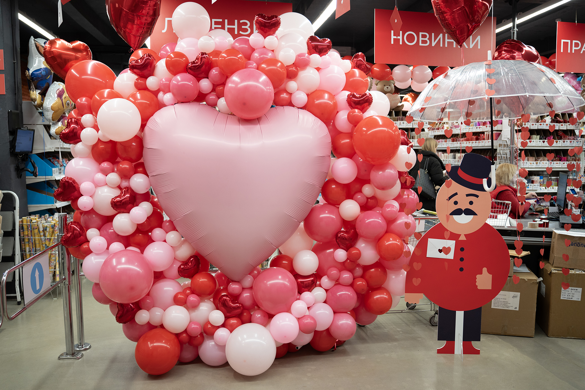 Шар (12''/30 см), Фламинго, пастель, 100 шт.