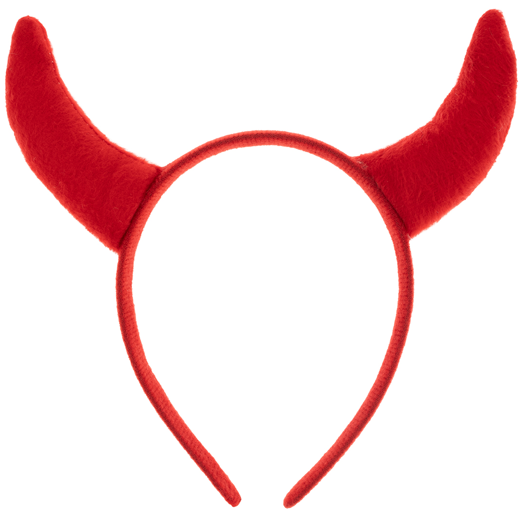 Ободок, Рожки Чертенка, Красный, 1 шт. 