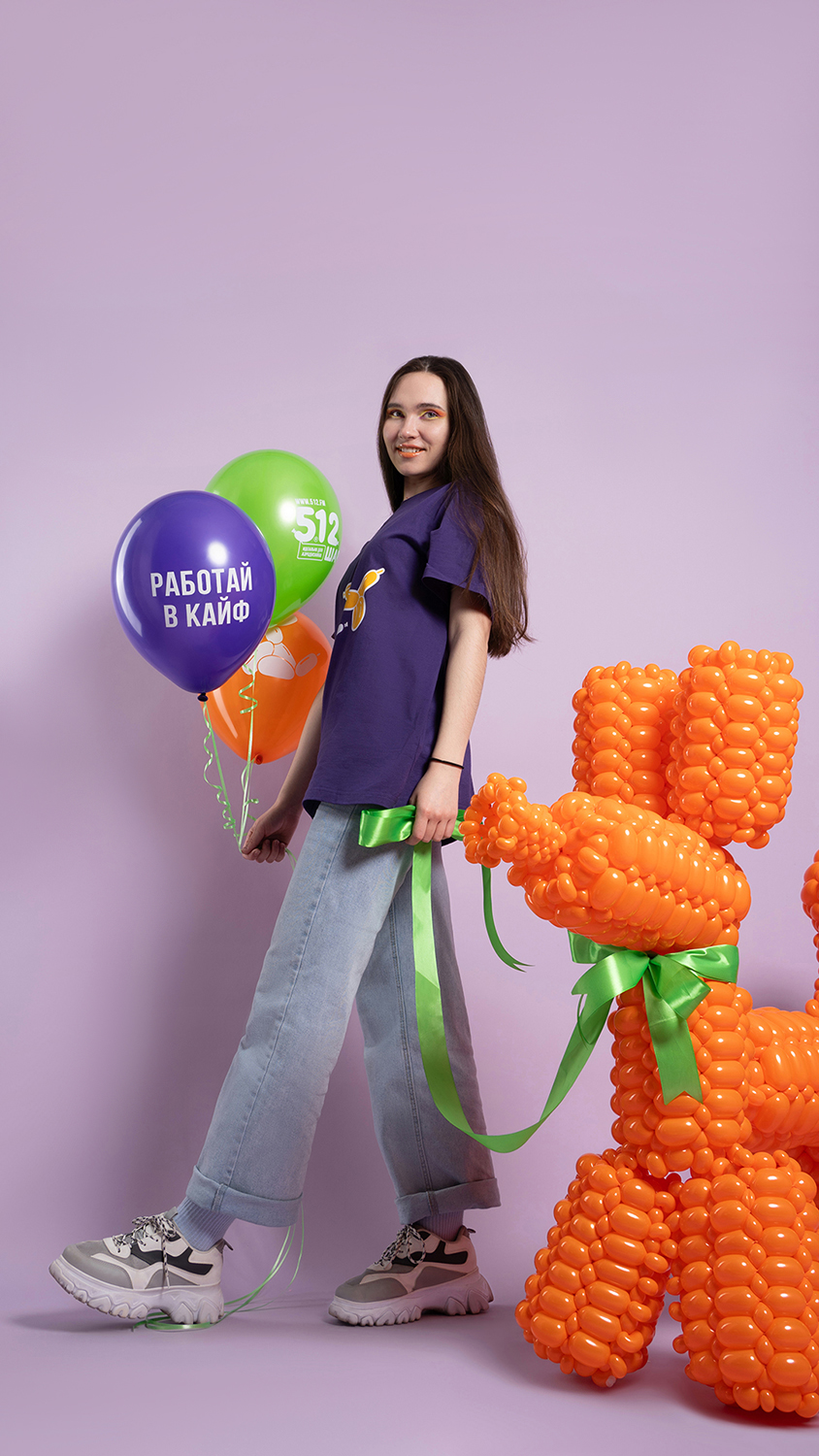 Шар (2''/5 см) ШДМ, Оранжевый, пастель, 100 шт.