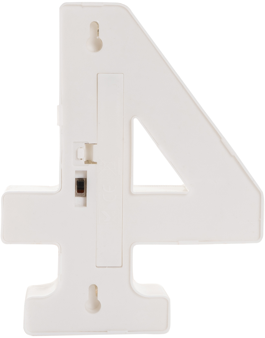 Световая фигура Цифра, 4, 16 см. Золото, 1 шт.