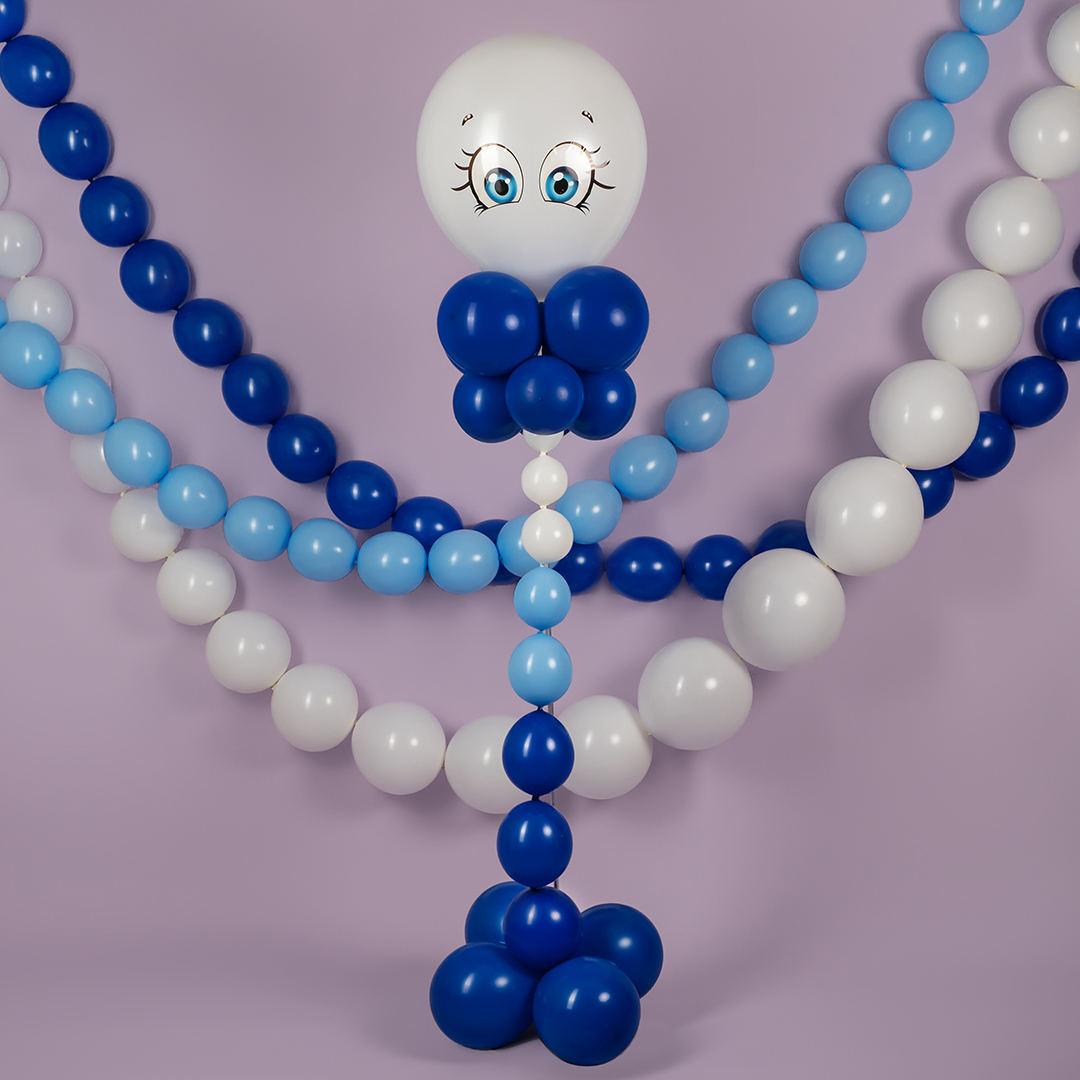 Шар (6''/15 см) Линколун, Голубой, пастель, 100 шт.