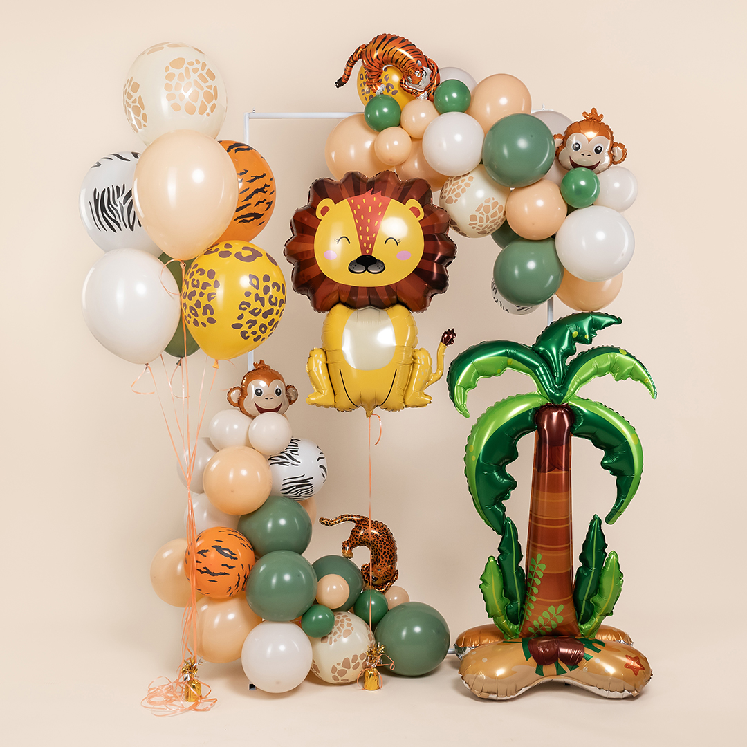 Шар (14''/36 см) Мини-фигура, Дикий тигр, 1 шт.