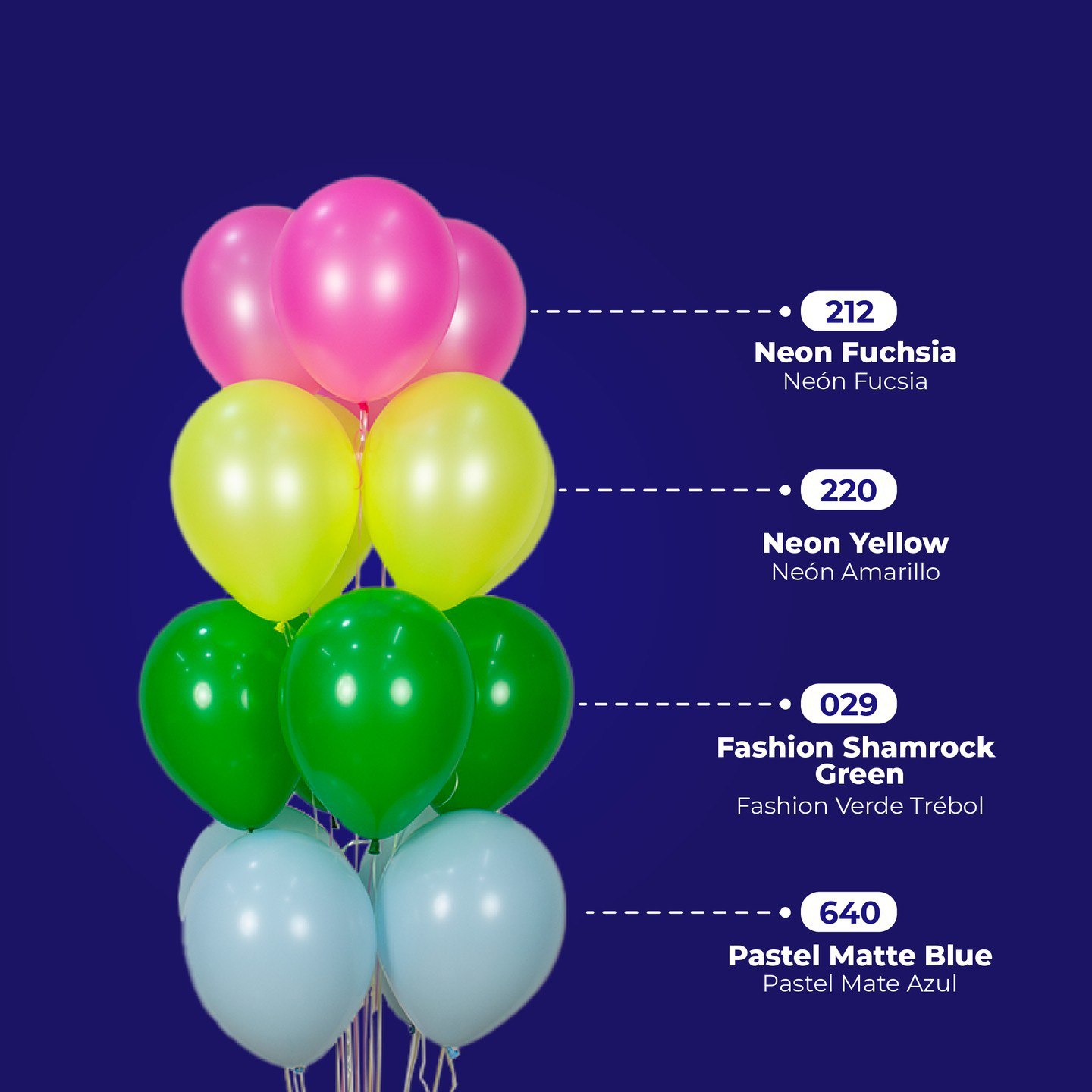 Шар (12''/30 см), Зеленый клевер (029), пастель, 50 шт.