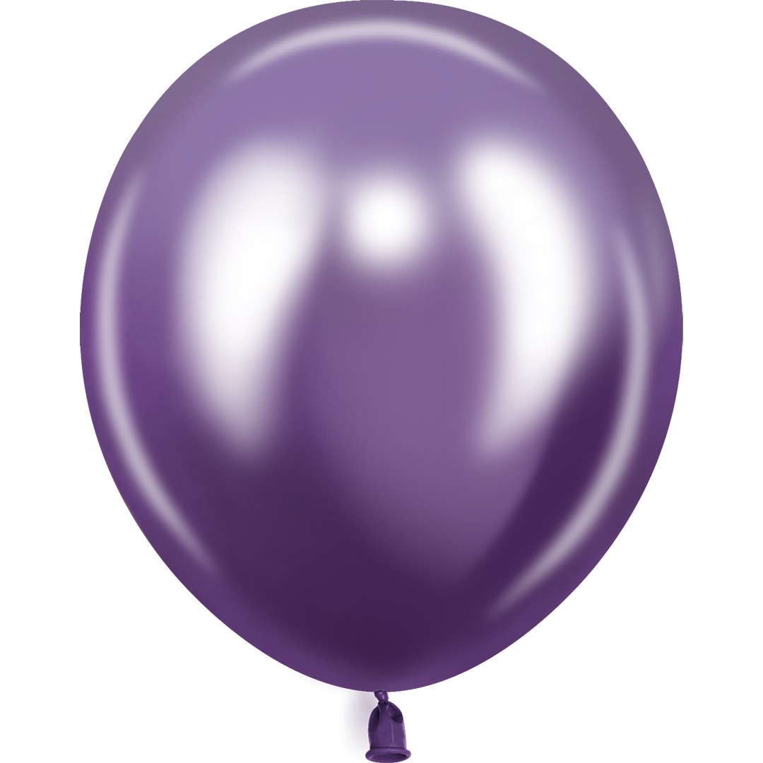 Шар (12''/30 см), Фиолетовый, хром, 50 шт.