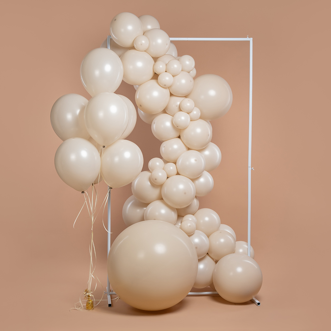 Шар (5''/13 см), Белый песок, пастель ретро, 100 шт.