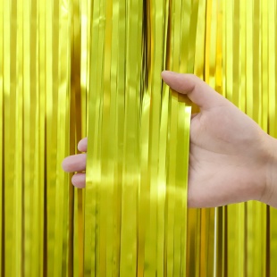 Занавес Дождик Золото, Матовый металл, 100*200 см, 1 шт.