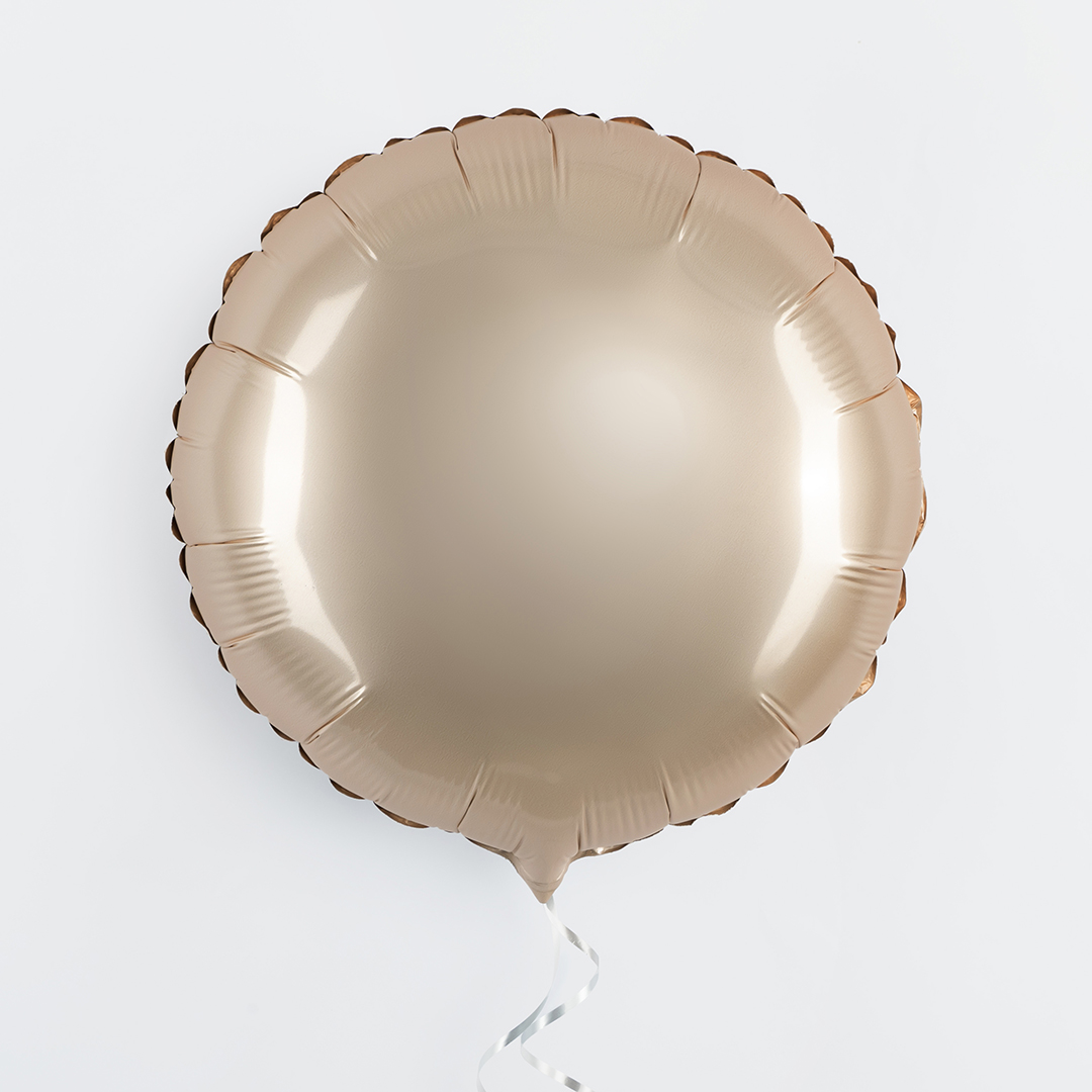 Шар (18''/46 см) Круг, Звездное Золото, Матовый, 1 шт.