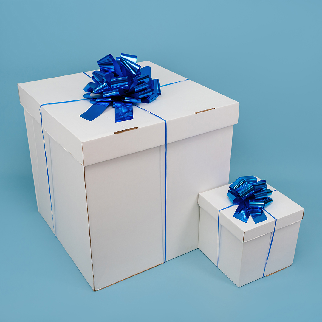 Бант Шар, Синий, Металлик, 36 см, 1 шт. в упак. 