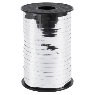 Лента полипропиленовая (0,5 см*250 м) Серебро, Металлик, 1 шт.