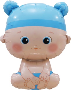 Шар (33''/84 см) Фигура, Малыш Мальчик, 1 шт. в уп.