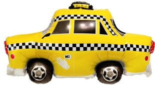 Шар (36''/91 см) Фигура, Такси, 1 шт. в уп.