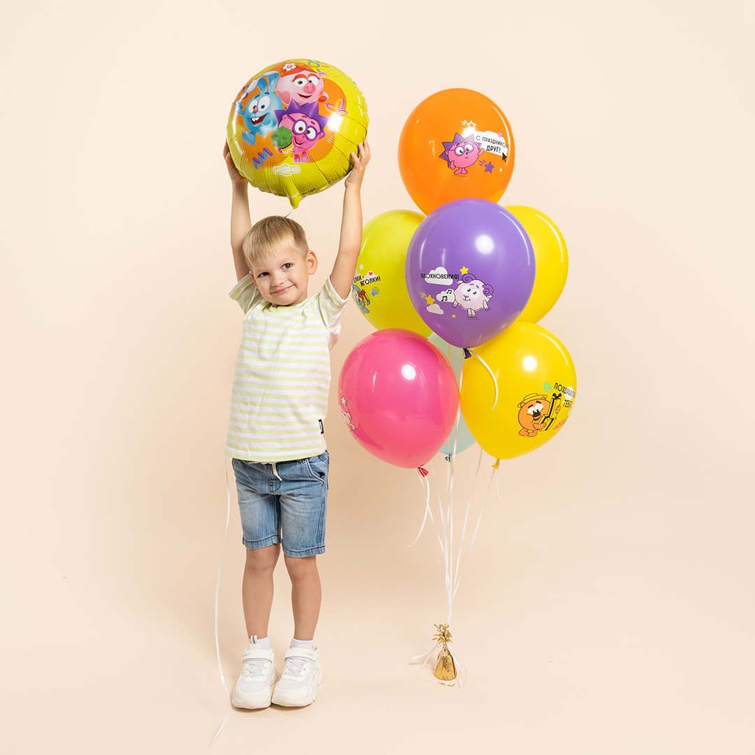 Шар (18''/46 см) Круг, Смешарики, 1 шт. в уп.